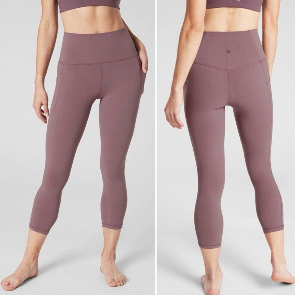 Athleta Dusty Purple High-Waisted Leggings